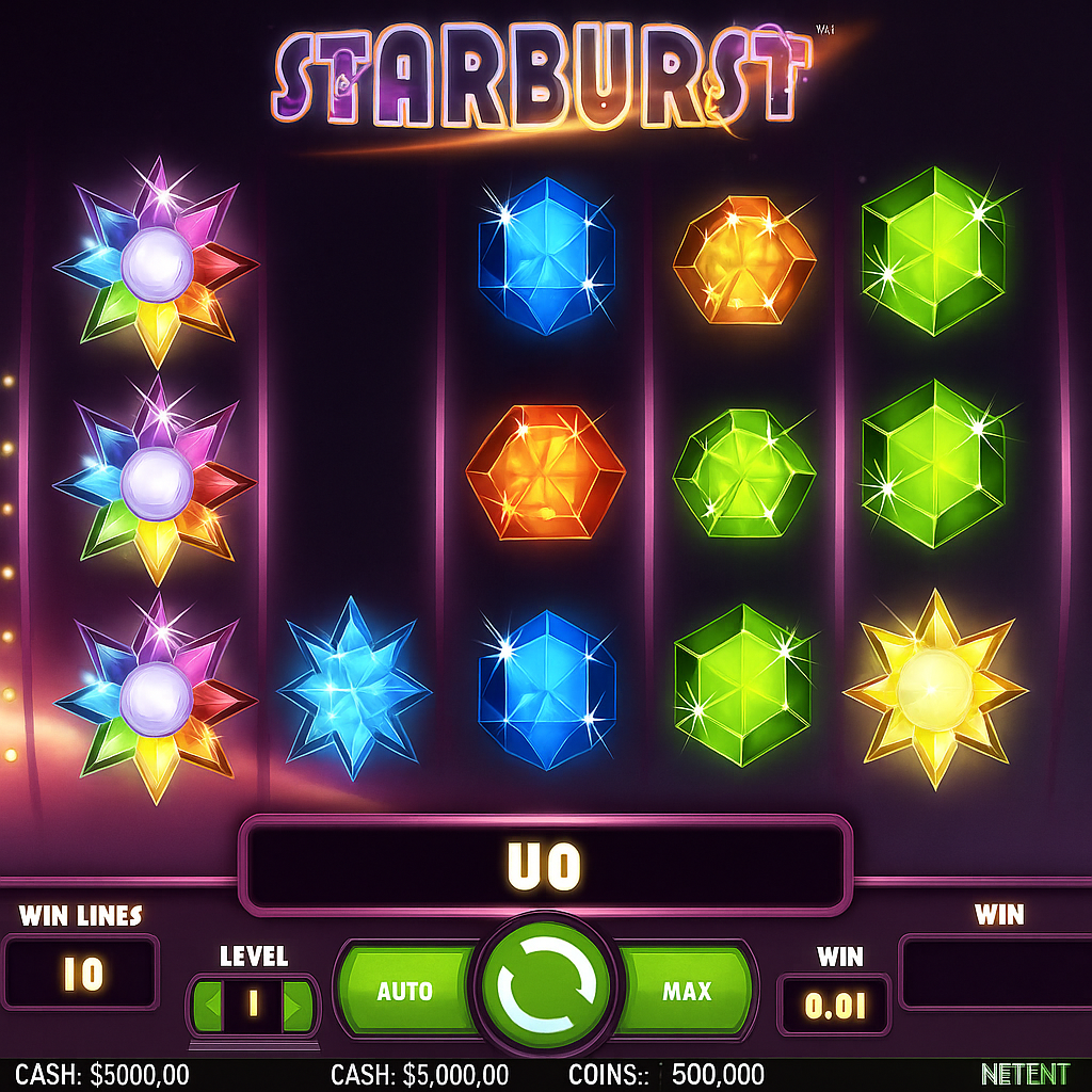 BDMBet - Starburst Slot Game - Classic NetEnt Slot