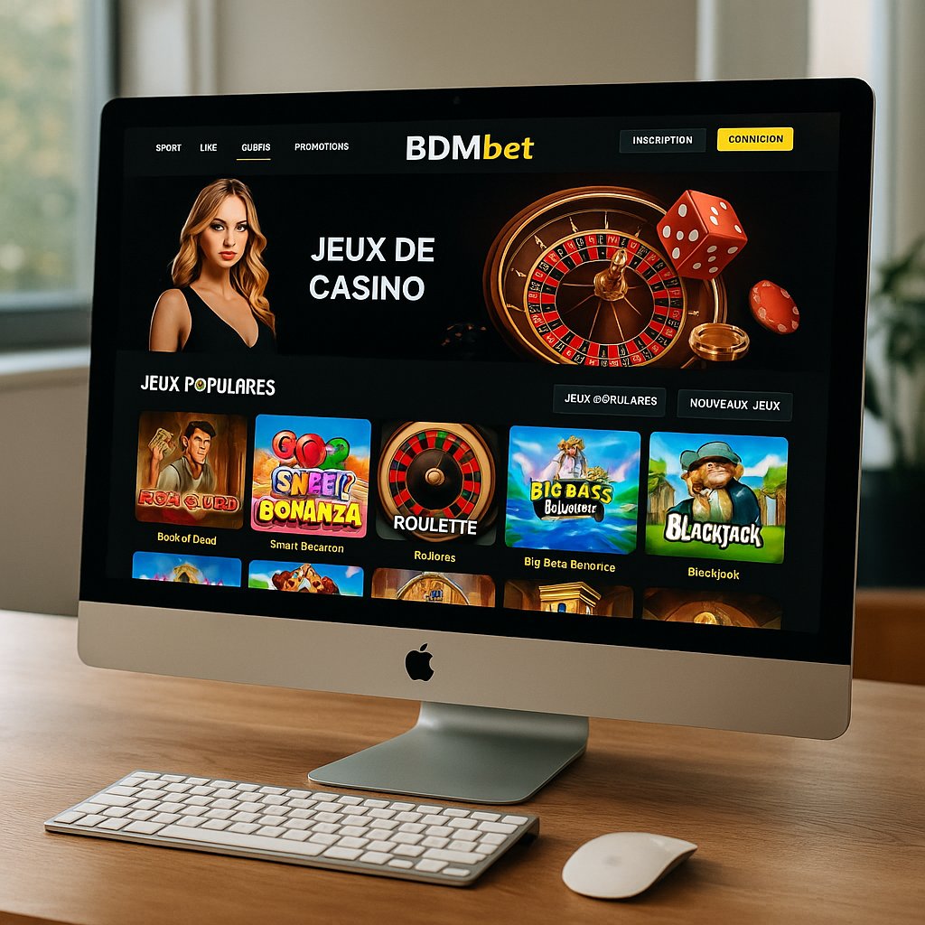 BDMBet - Interface Desktop - Design Moderne et Épuré