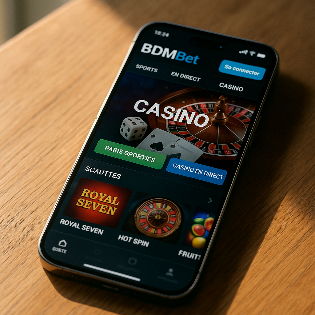 BDMBet - Interface Mobile - Version Responsive Optimisée